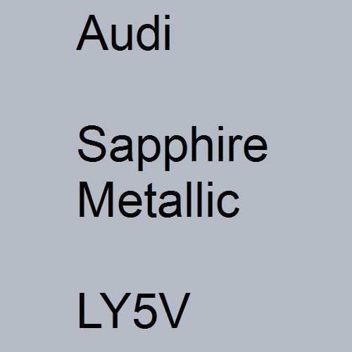 Audi, Sapphire Metallic, LY5V.